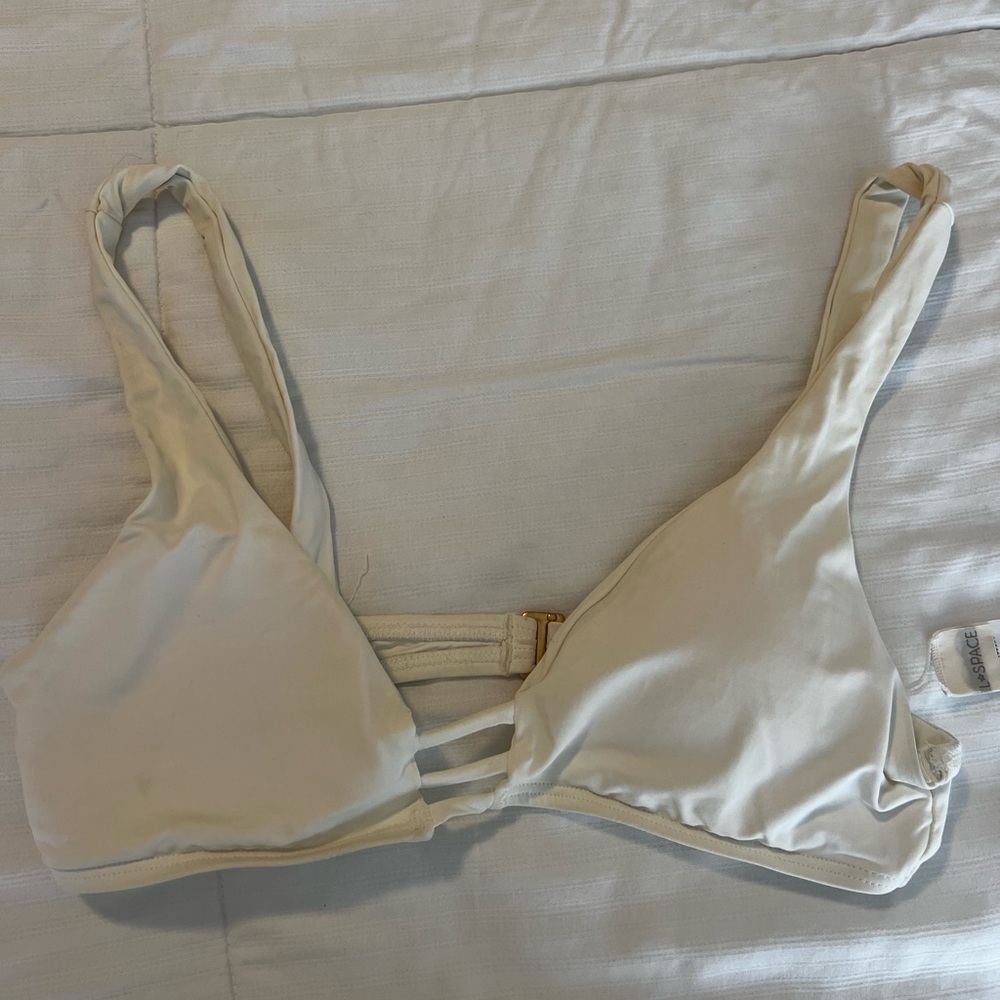l*space white bikini top